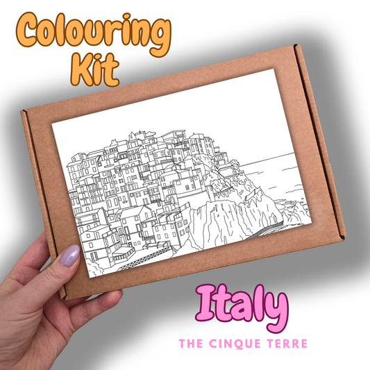 The Cinque Terre - Italy - Colouring Kit