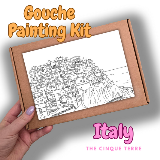The Cinque Terre - Italy - Gouche Painting Kit