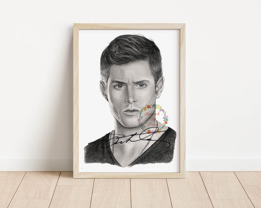 Jensen Ackles Art Print