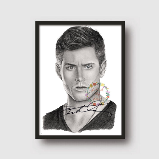 Jensen Ackles Art Print