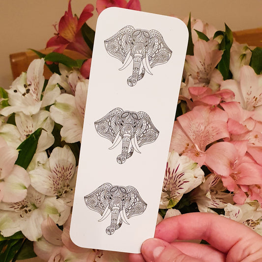 Elephant Mandala Bookmark