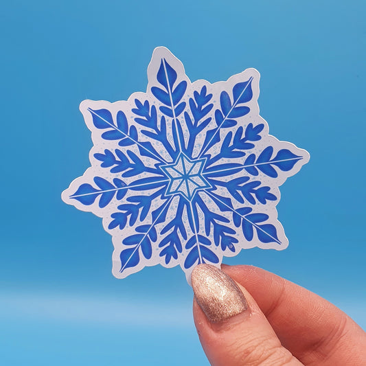Snowflake Die Cut Sticker