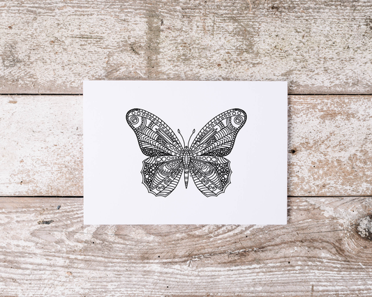 Butterfly Mandala Postcard