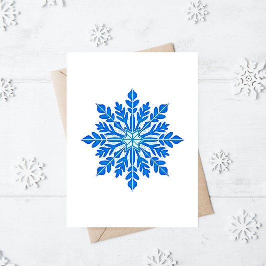 Snowflake Christmas Greetings Card (Multiple Designs)