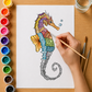Seahorse Mandala - Gouache Painting Kit