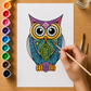 Owl Mandala - Gouache Painting Kit