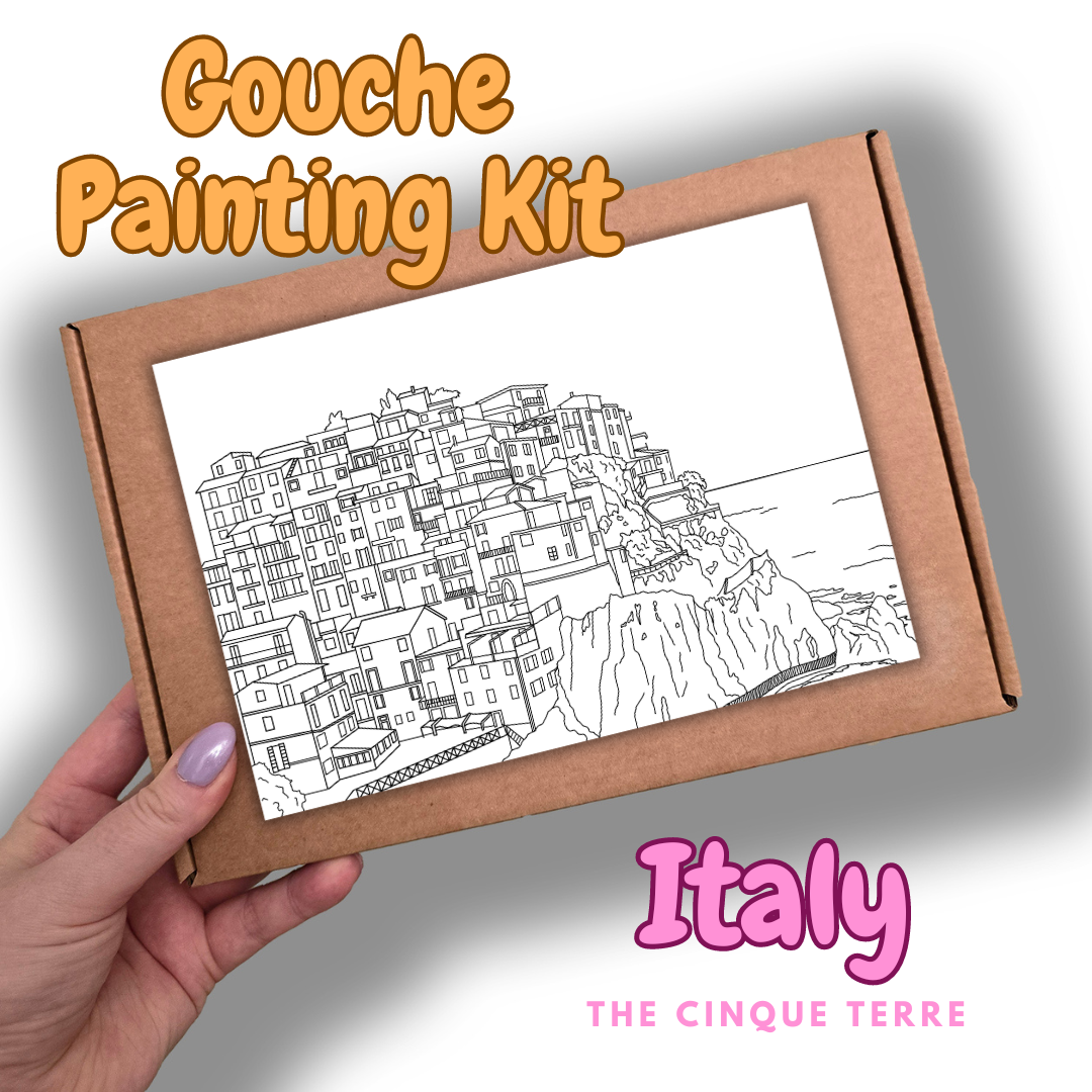 The Cinque Terre - Italy - Gouche Painting Kit