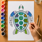 Sea Turtle Mandala - Gouache Painting Kit