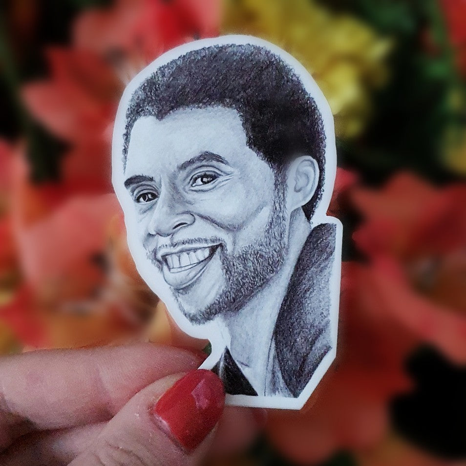 Chadwick Boseman Die Cut Sticker