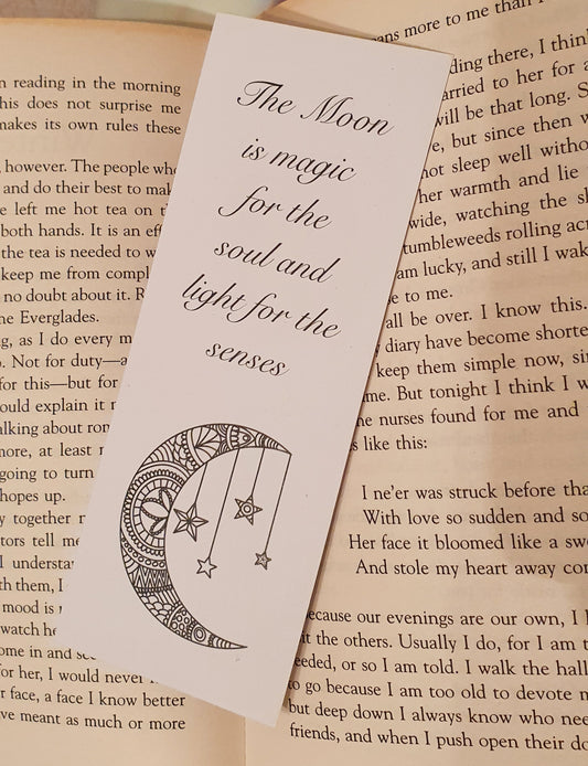 Moon and Stars Mandala Bookmark