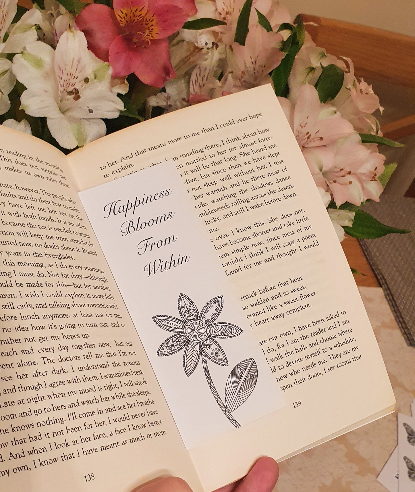 Flower Mandala Bookmark