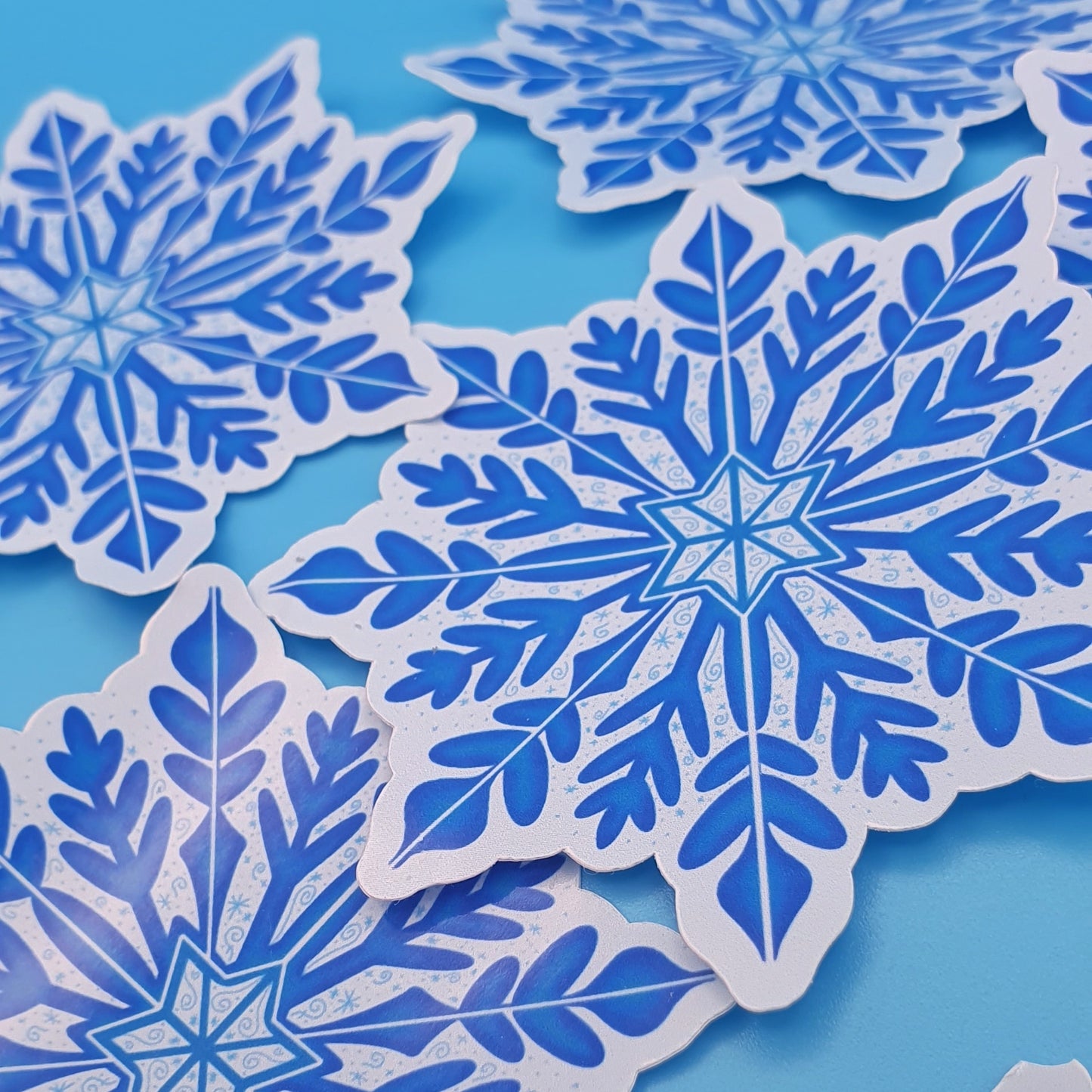 Snowflake Die Cut Sticker