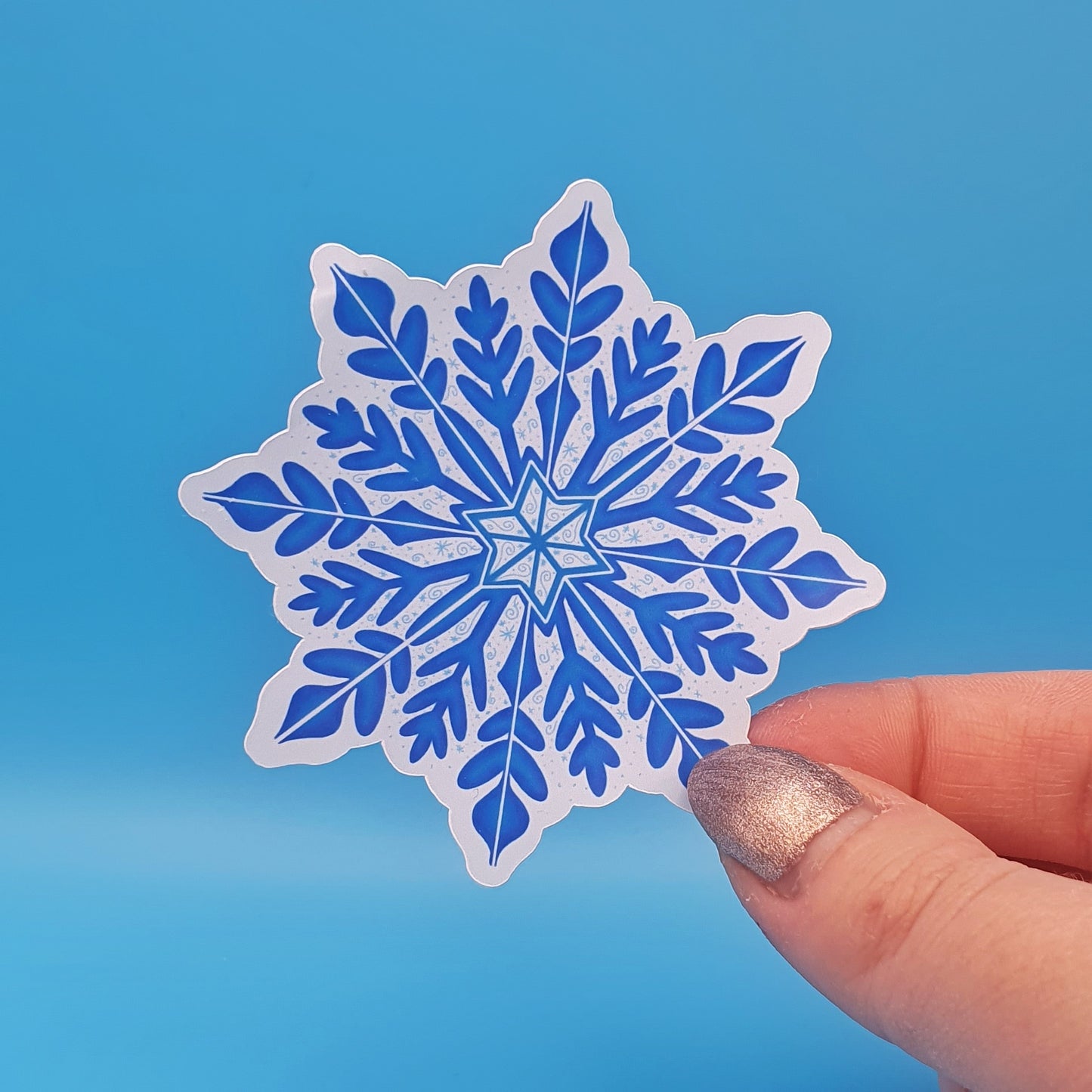 Snowflake Die Cut Sticker