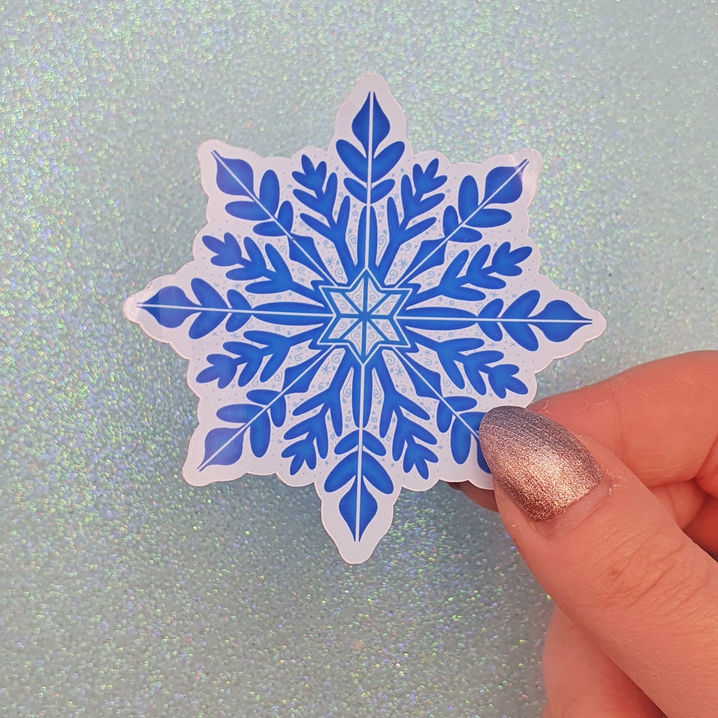 Snowflake Die Cut Sticker