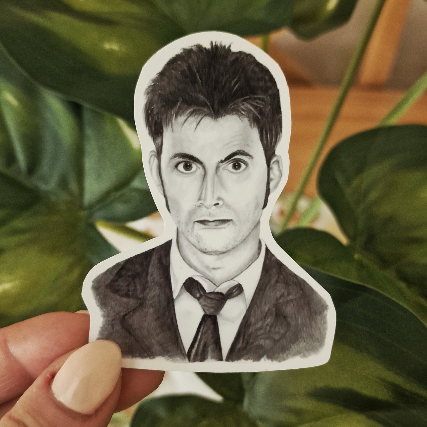 David Tennant Die Cut Sticker