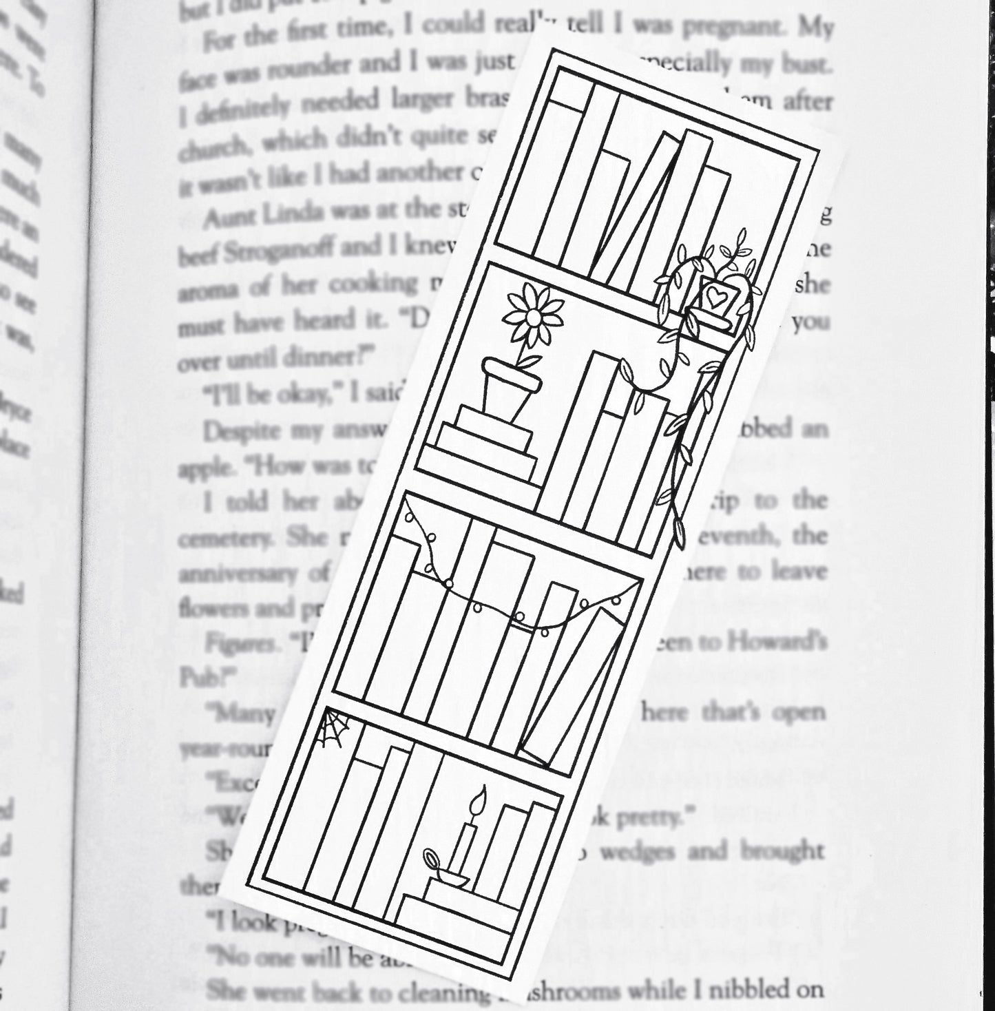 Bookshelf Tracker Bookmark – Artwork By Louise bookshelf-tracker-bookmark-artwork-by-louise