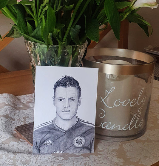 Jamie Vardy Postcard