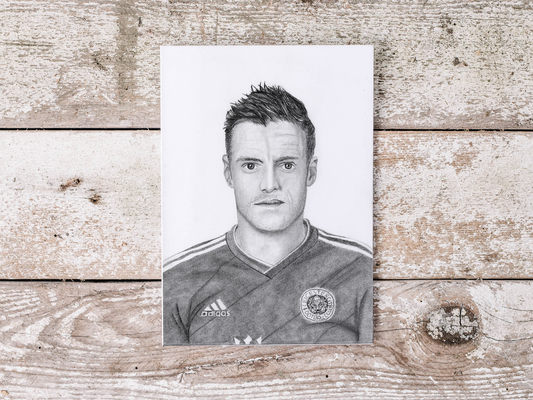 Jamie Vardy Postcard