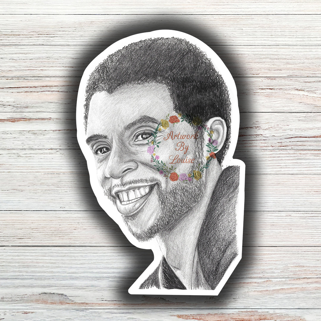 Chadwick Boseman Die Cut Sticker