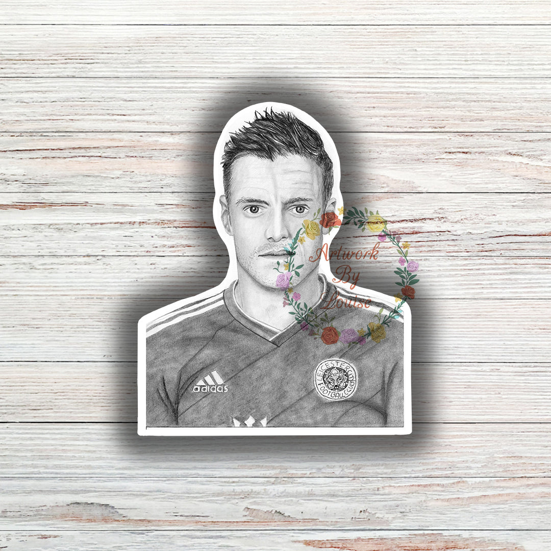 Jamie Vardy Die Cut Sticker