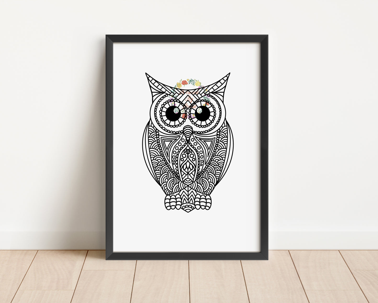 Owl Mandala Art Print